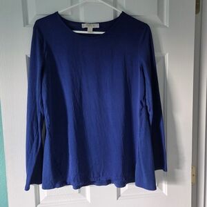 Michael Kors Cobalt Blue Long Sleeve Tee